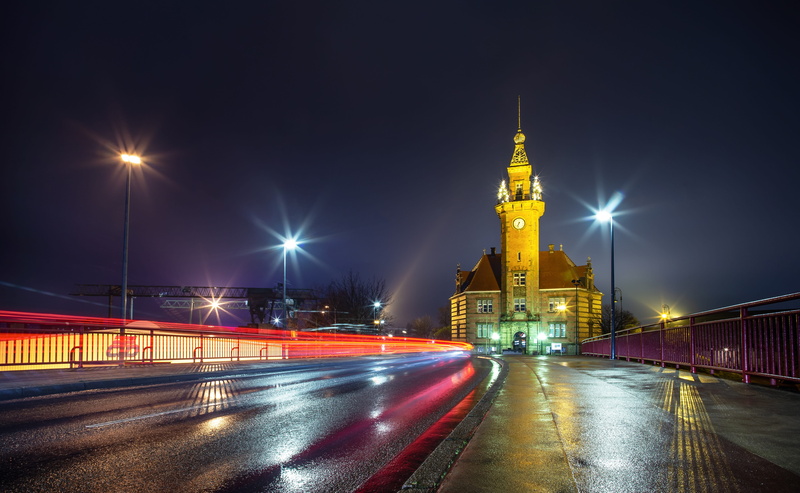bridge, cityscape, lantern, city, built structure, travel destinations, light, building exterior, bridge - man made structure, transportation, long exposure