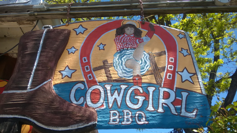 Bbq, restaurant, information, 2K, close-up, western script, nature, plant, tree, Farmer, male likeness, text, communication, Sign, representation, Cowgirl