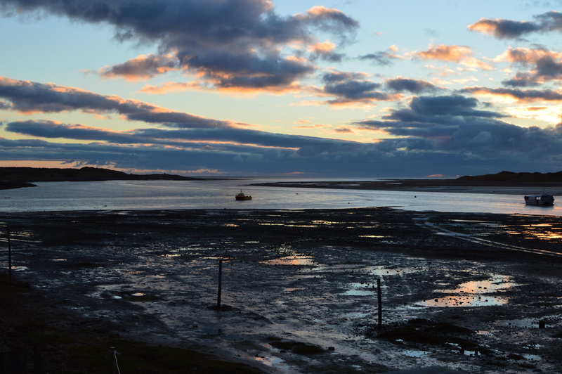 blue, tranquil scene, non-urban scene, moored, 5K, outdoors, estuary, sunset, no people, beach, england, cold temperature, nature, horizon over water