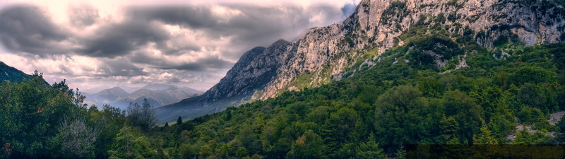 greece, 5K, forest, cloud - sky, no people, mountain, clouds, landscape, sky, panoramic, mountain range, rock - object, tack her up, environment, nature