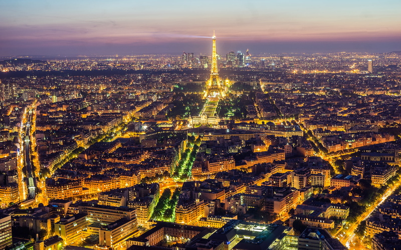 tower, paris, hd, 1080P, high, night, cityscape, lights, photo, buildings, eiffel, rise