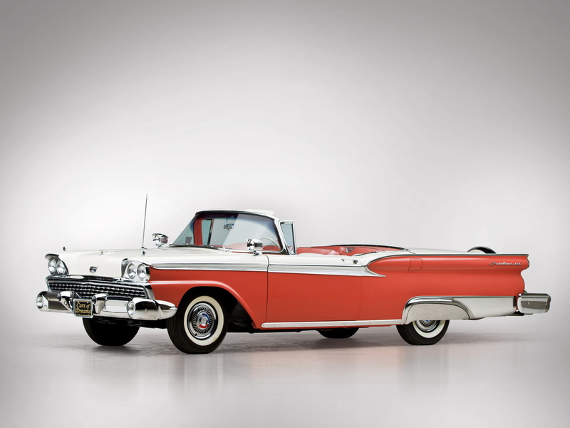skyliner, 1959, retractable, hardtop, ford, retro, fairlane, 500, 1080P