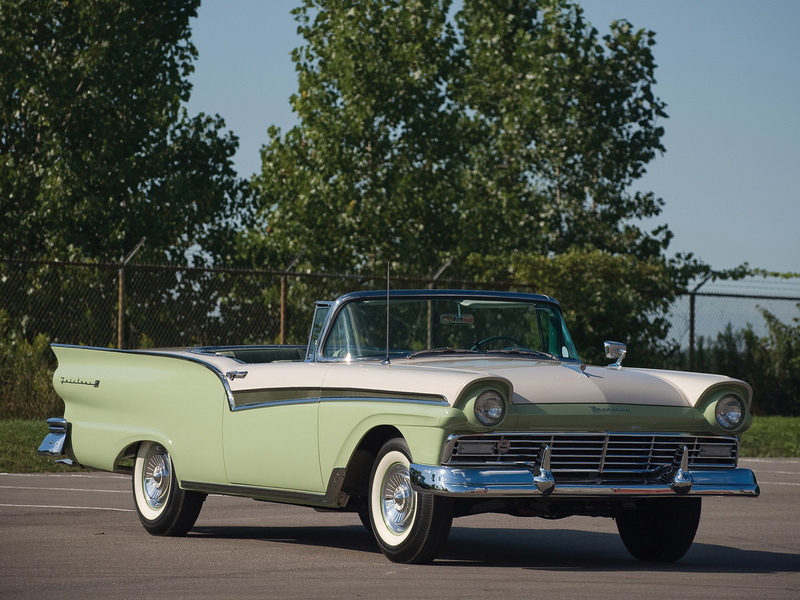 1080P, skyliner, ford, 500, fairlane, 1957, retro, convertible, hardtop, retractable