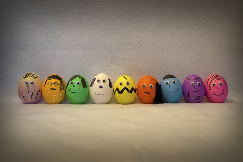 yellow, Eggs, Charlie  Brown, 5K, Marcy, Peanuts, Vignette, Linus, Alex  Day, artworks, Peppermint  Patty, Alexander, easter, multi Colored, nine, egg