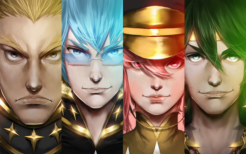 anime girls, Kill la Kill, 720P, anime boys, collage, Sanageyama Uzu, Inumuta Houka, realistic, anime, Gamagouri Ira, Jakuzure Nonon