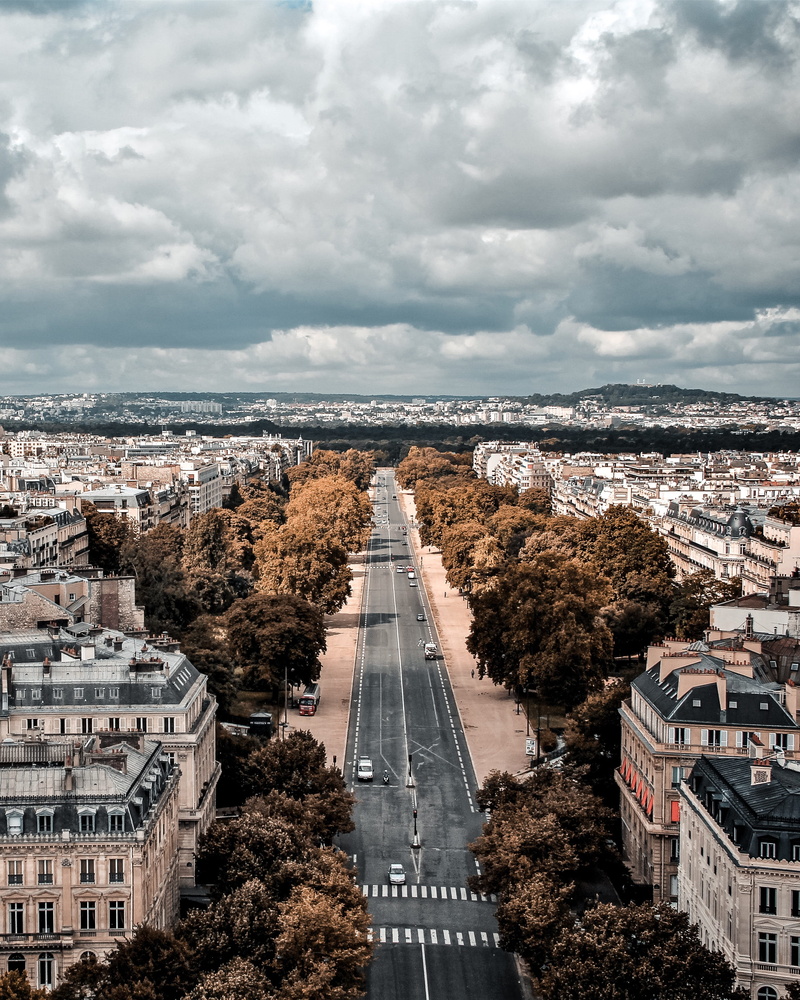 white, road, overcast, cloud, 9 rue des marinieres, scenery, built structure, nature, high angle view, travel destinations, building, travel, sky, no people