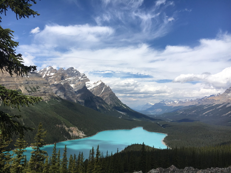 sky, day, alberta, tree, canada, formation, water, scenics - nature, outdoors, nature, mountains, 4K, banff national park, plant, tranquil scene, mountain