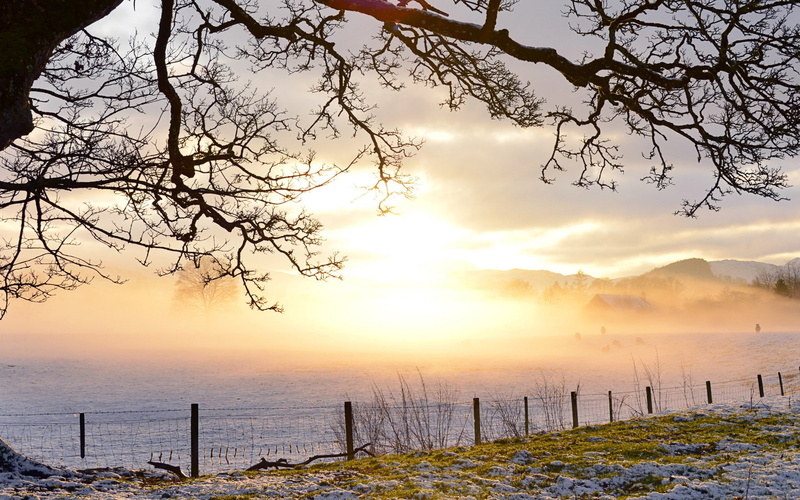 tranquility, orange color, scenics - nature, outdoors, beauty in nature, snow, fence, wooden post, sky, wallpape, windows, beach, nature, sunset, non-urban scene