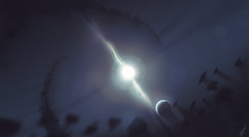 turbulent, people, #art, sky, moonlight, space exploration, scenics - nature, star - space, 1080P, nature, outdoors, illustration, lens flare, Stars, night