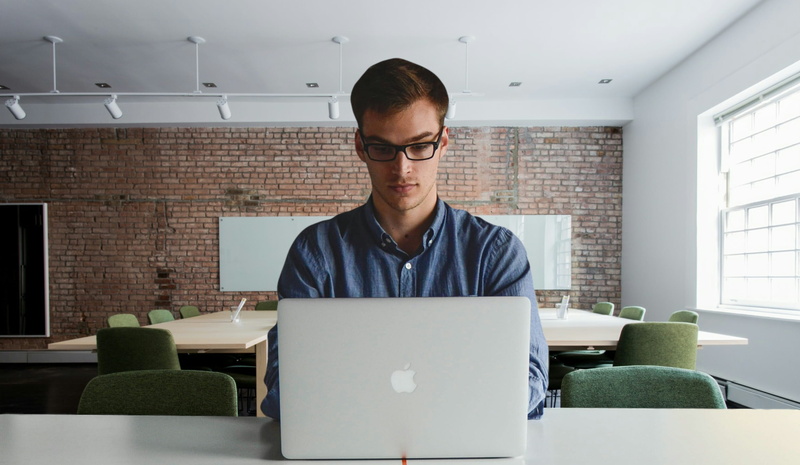 eyeglasses, wayoflife, development, indoors, technology, sitting, working, startup, wall, computer, casual clothing, office, trading, 2K, wireless technology