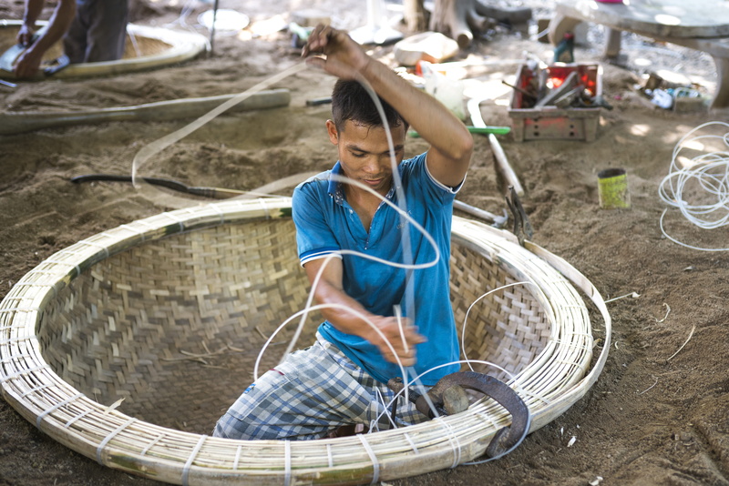 front view, full length, innocence, three quarter length, basket, container, 5K, women, working, making, day, water, outdoors, leisure activity, lifestyles