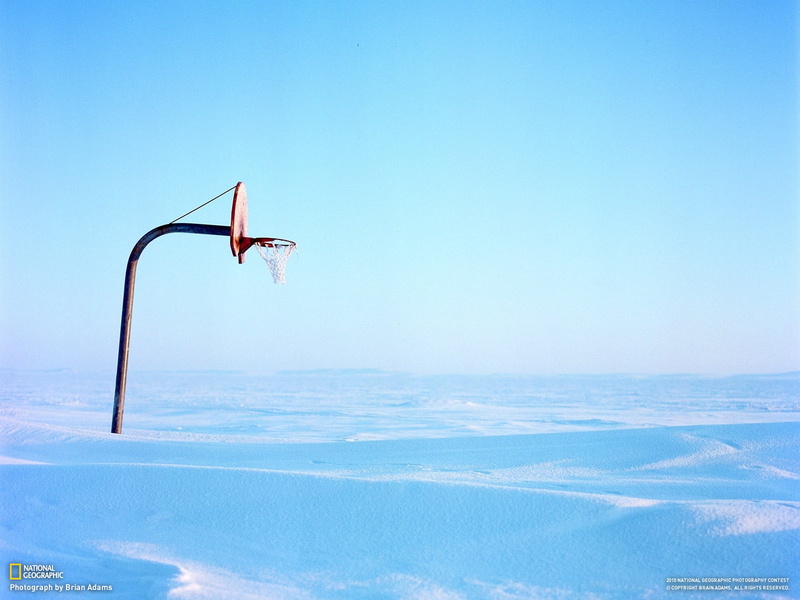 basketball, hoop, nature, hd, basket, 720P, snow
