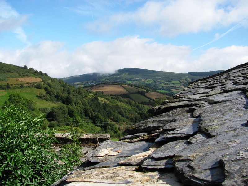 plant, way of st james, non-urban scene, field, idyllic, beauty in nature, mountain, stone, no people, day, galicia, tranquil scene, sky, scenics - nature