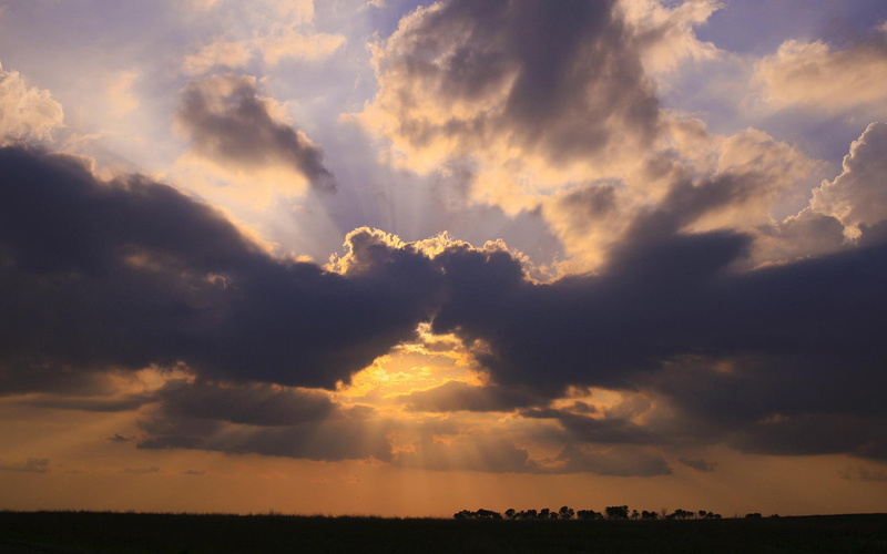 backgrounds, rapture, clouds, sky, desktop, sunlight, sunset, sunrise, 1080P, religion