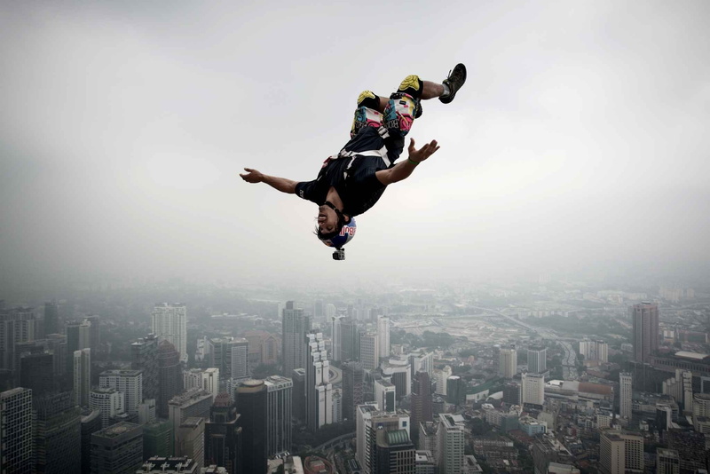 1080P, dive, sky, jumping, flight, jump, diving, base, fly, extreme