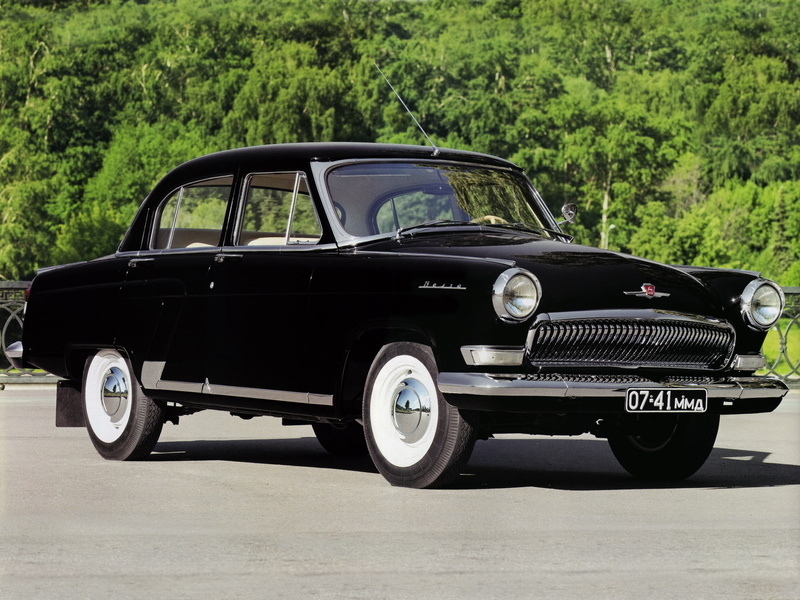 1080P, Volga, nature, land vehicle, day, transportation, plant, vintage car, full length, black, car, travel, vintage, machine, city, retro styled