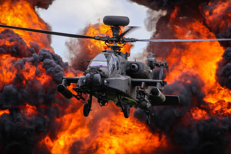 Helicopter, Aircraft, 2K, Military Helicopters, Boeing AH-64 Apache, Attack Helicopter