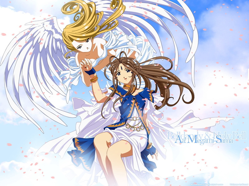 day, human representation, belldandy, low angle view, belief, touch, creativity, ah, sculpture, space, girls, blue, ah my goddessu, religion
