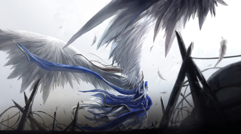 belldandy, anime, character, wings, 720P