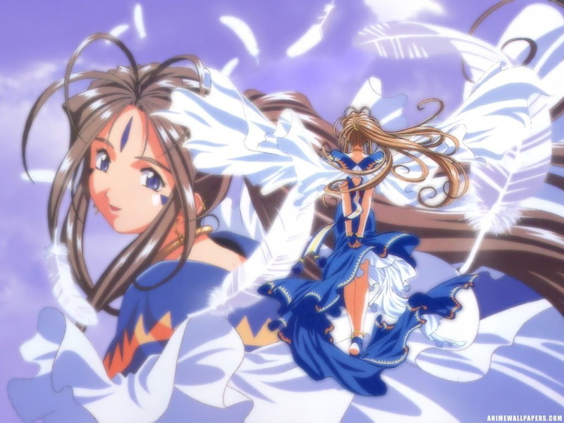 ah, hd, 480P, anime, x, Ah! My Goddess, belldandy, art, goddess