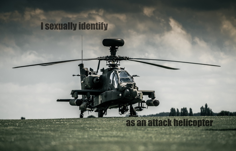 2K, gender, humor, Attack helicopters, 64D, Boeing Apache AH