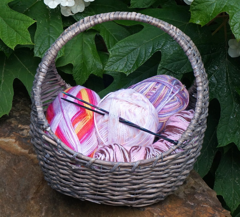 day, crochet, container, outdoors, colorful, craft, still life, knitting needles, growth, Basket, close-up, handmade, rolls, nature, decoration, pink color