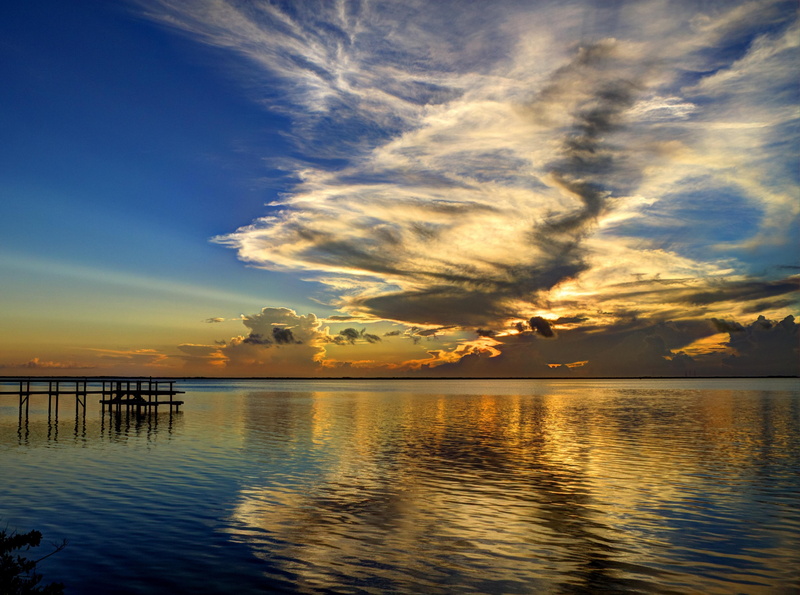 Reflections, Indian, sky, River, outdoors, 18270, canon, 4K, skys, summers, sunset, brevard, hd, orange color, water, reflection, tamron, tranquility