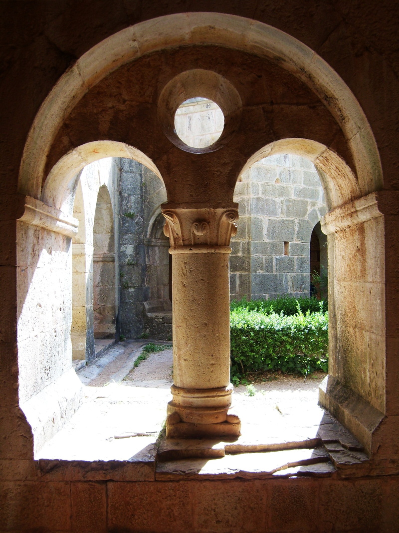 history, corridor, arched, alcove, cloister, arcade, pierre, courtyard, architecture, window, sunlight, arch, church, day, nature, pillar, architectural column