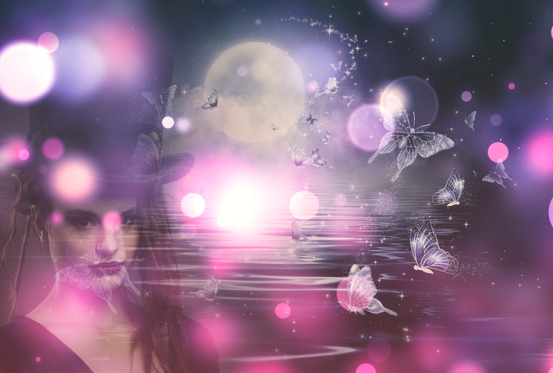 digital composite, computer network, cosmic, shape, indoors, fantasy, light, illuminated, business, internet, star, technology, lens flare, woman