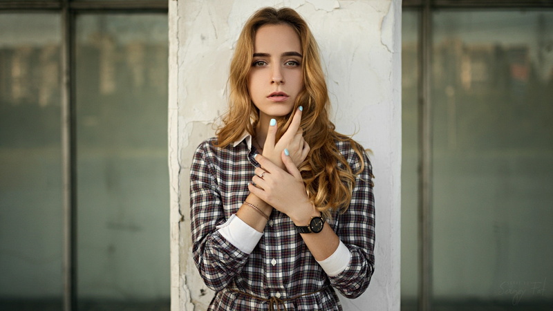 portrait, women, 1080P, Sergey Fat, shirt