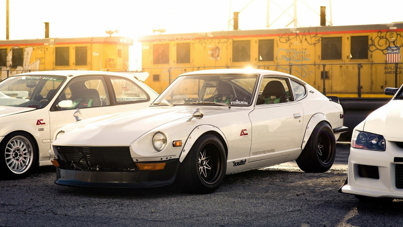 no people, motor vehicle, land vehicle, architecture, city, vintage car, 1080P, street, car, Nissan Fairlady, day, road, travel, built structure, retro styled