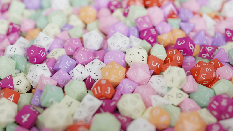 dice, Dungeons and Dragons, 1080P, d20