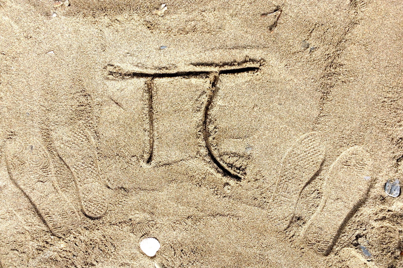 textured, communication, outdoors, creativity, Drawing, western script, 2K, directly above, nature, close-up, high angle view, Beach, Pi, Number, land