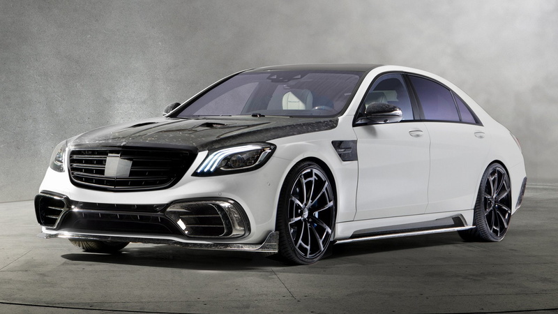 Mercedes-AMG S 63 Signature Edition by Mansory, Car, Sedan, 1080P, Mercedes-Benz, White Car, Luxury Car, Mercedes-AMG S63