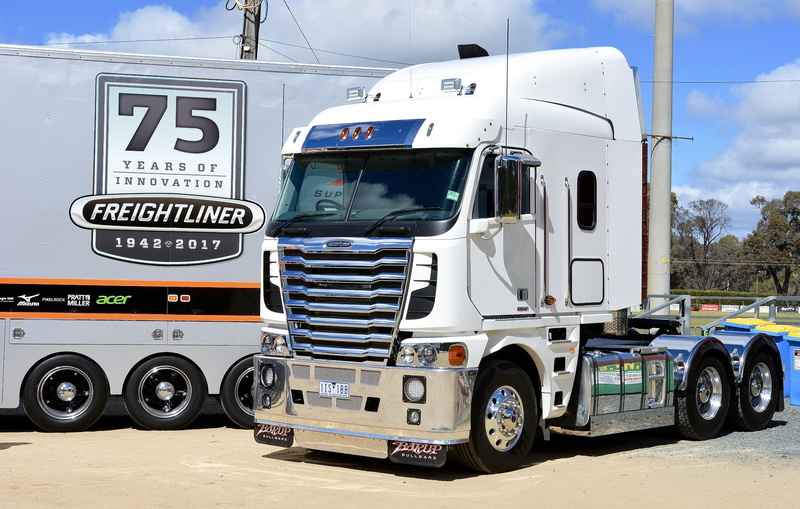 Argosy, white, tractor, 1080P, Freightliner