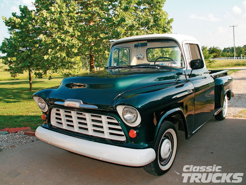 vintage, chevrolet, old, 720P, pickup, stepside, 3100, classic, usa, 1955