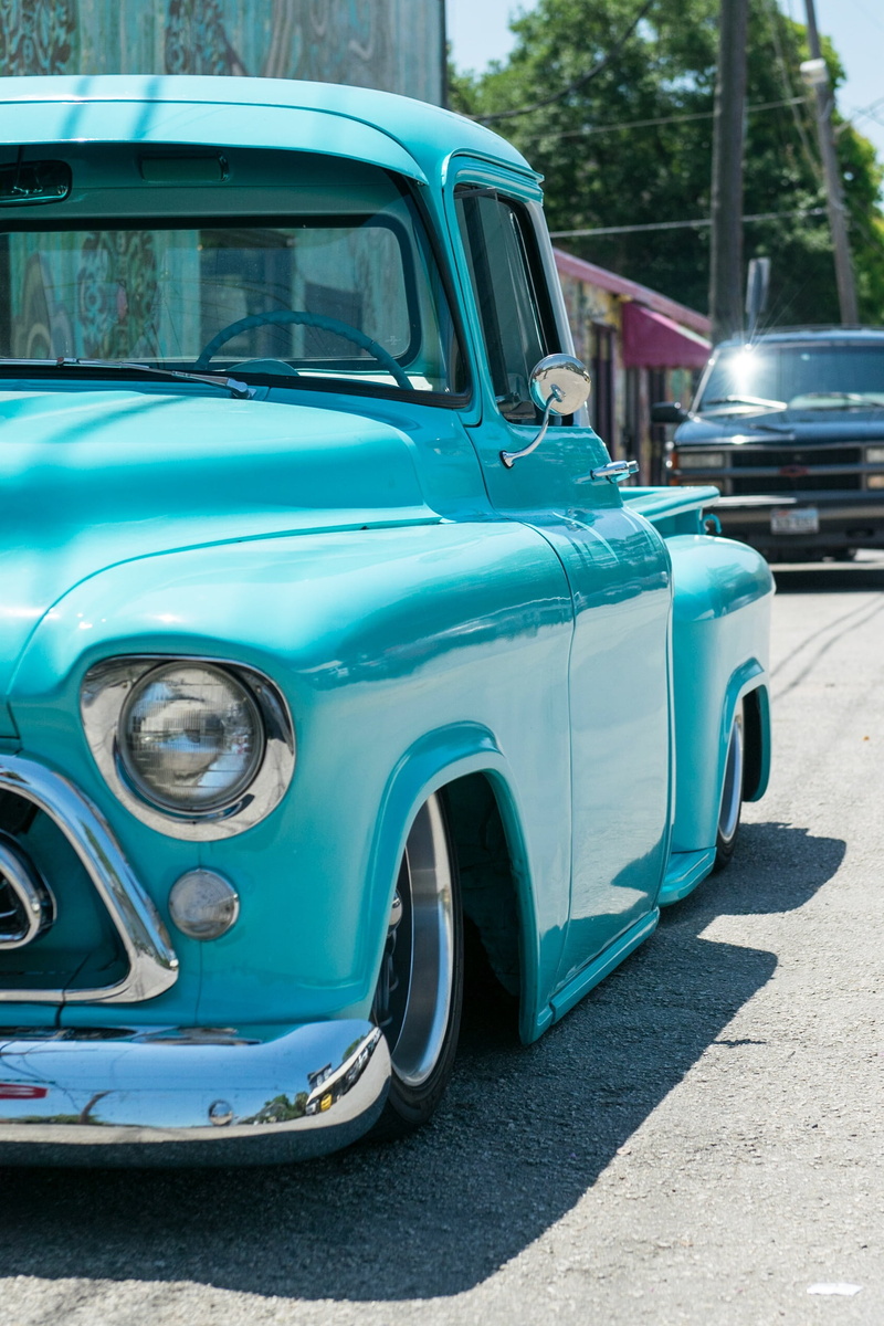 truck, antique, collectors Car, street, auto, obsolete, no people, old fashioned, mode of transportation, 50s, automotive, headlight, land Vehicle, pickup