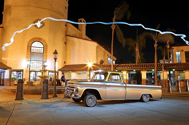 lowrider, 1964, automobile, pickup, c10, vehicle, truck, chevrolet, custom, auto, 1080P