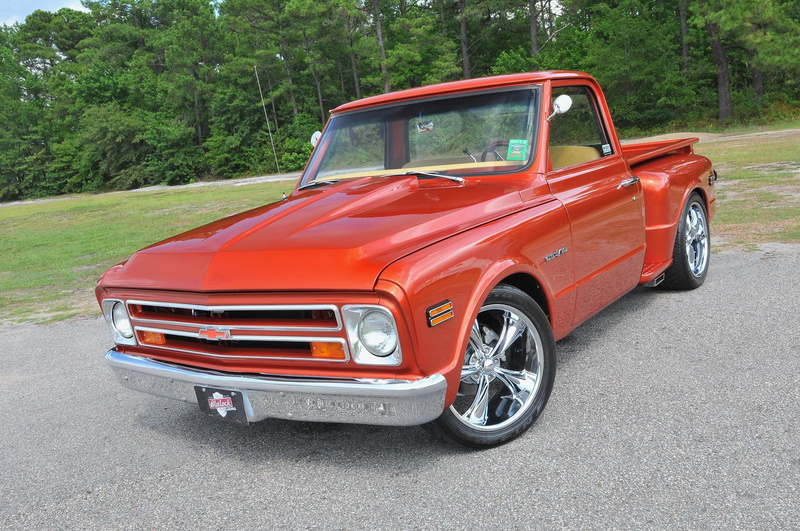 rod, usa, 1080P, chevy, street, machine, rodder, 1968, pickup, chevrolet, c10