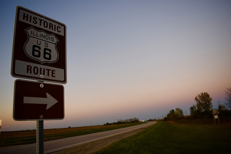 no people, western script, communication, nature, vacation, information, transportation, symbol, sign, road sign, dawn, field, arrow symbol, directional sign