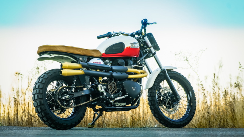 Motorcycle, 1080P, Triumph Scrambler, Vehicles