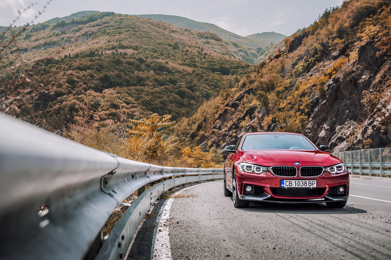 coupe, Bmw 440i, 4K, red edition
