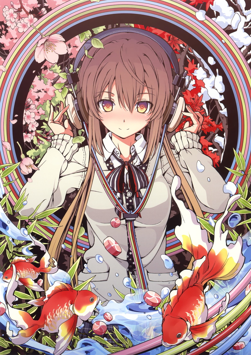 no people, close-up, craft, indoors, backgrounds, brunette, flowers, fish, place of worship, multi colored, female likeness, human representation, brown eyes