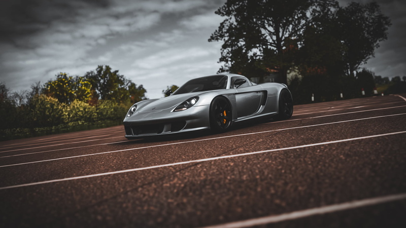 Porsche, sports car, Porsche Carrera GT, video games, Forza, vehicle, Forza Horizon 4, car, 1080P