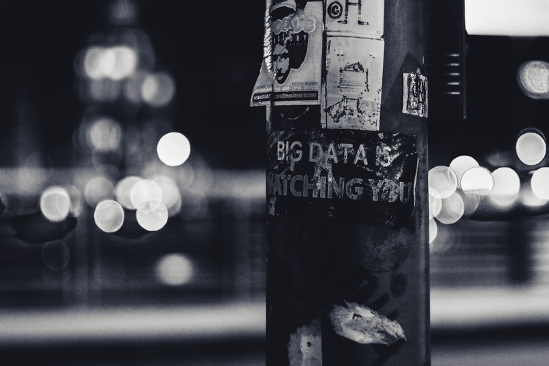 big brother, data, black and white, sticker, close-up, night, science, gdpr, number, glowing, no people, outdoors, sign, france, text, technology, 2K