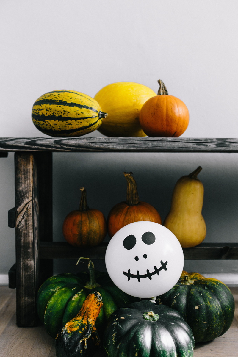 representation, art and craft, holiday - event, orange, vegetable, healthy eating, pumpkin, halloween, pumpkins, fruit, autumn, food, amp, ripe, 4K, ghosts