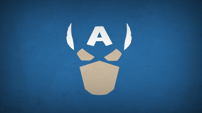 blue, marvel, blo0p, background, 1080P, captain, minimalistic, comics, america, superheroes
