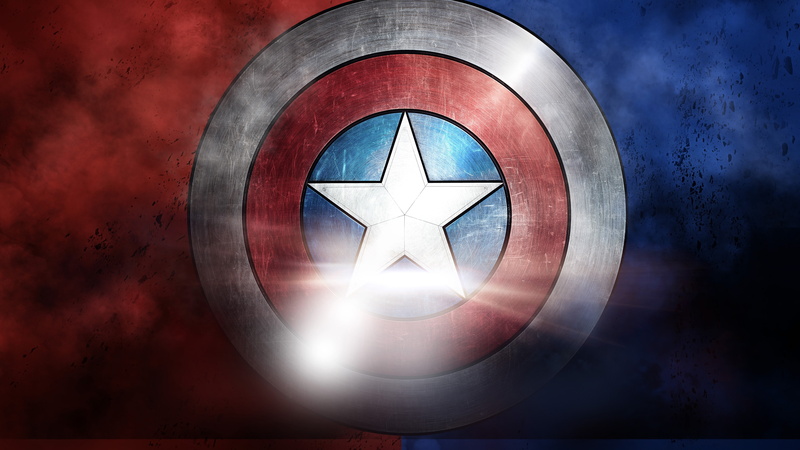 metal, silver colored, glowing, colored background, captain america 4k   background, close-up, design, star shape, no people, indoors, lighting equipment