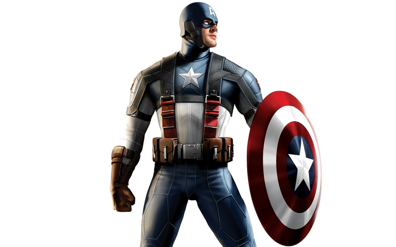 Shields, White Background, 720P, Captain America