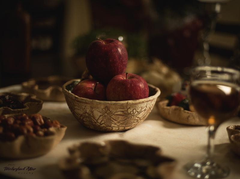 household equipment, New Year, indoors, fruit bowl, bowl, food, selective focus, table, freshness, healthy eating, food and drink, photography, close-up